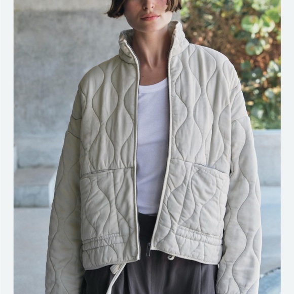 Zara Jackets & Blazers - Zara Quilted Cotton Jacket XL